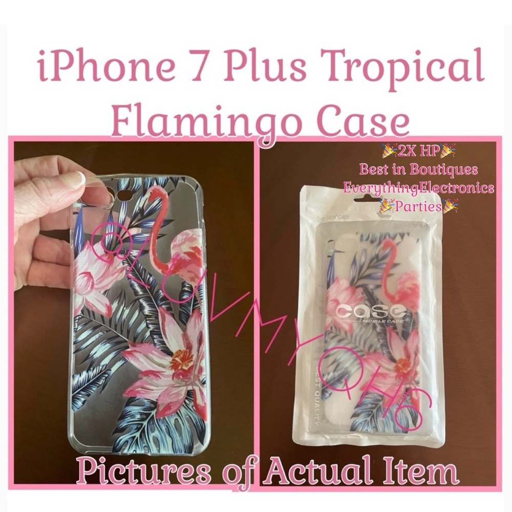 iPhone 7 Plus Tropical Flamingo Case 🎉2XHP🎉